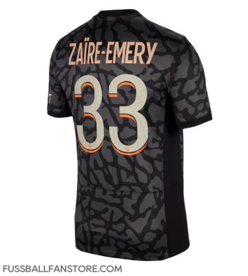 Paris Saint-Germain Warren Zaire-Emery #33 Replik 3rd trikot 2023-24 Kurzarm